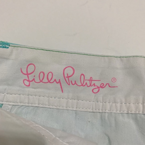 Lilly Pulitzer Callahan Shorts - Poolside Blue Rose First Impression - Size 2 - Picture 5 of 8
